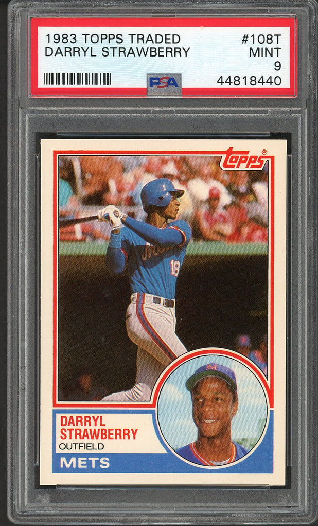 1983 Topps Traded #108T Darryl Strawberry Mets PSA 9 MINT 554627
