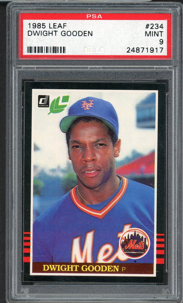 1985 Leaf #234 Dwight Gooden Mets PSA 9 MINT 554644