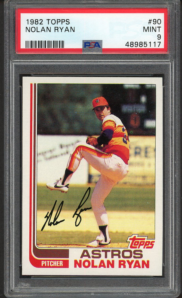 1982 Topps #090 Nolan Ryan Astros PSA 9 MINT 554658