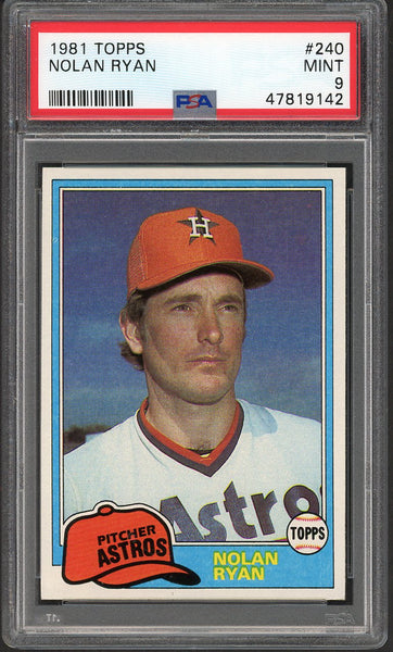 1981 Topps #240 Nolan Ryan Astros PSA 9 MINT 554659
