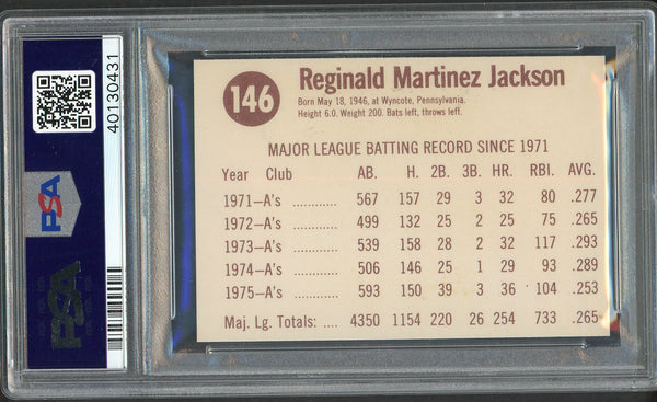 1976 Hostess #146 Reggie Jackson A's PSA 9 MINT 554670