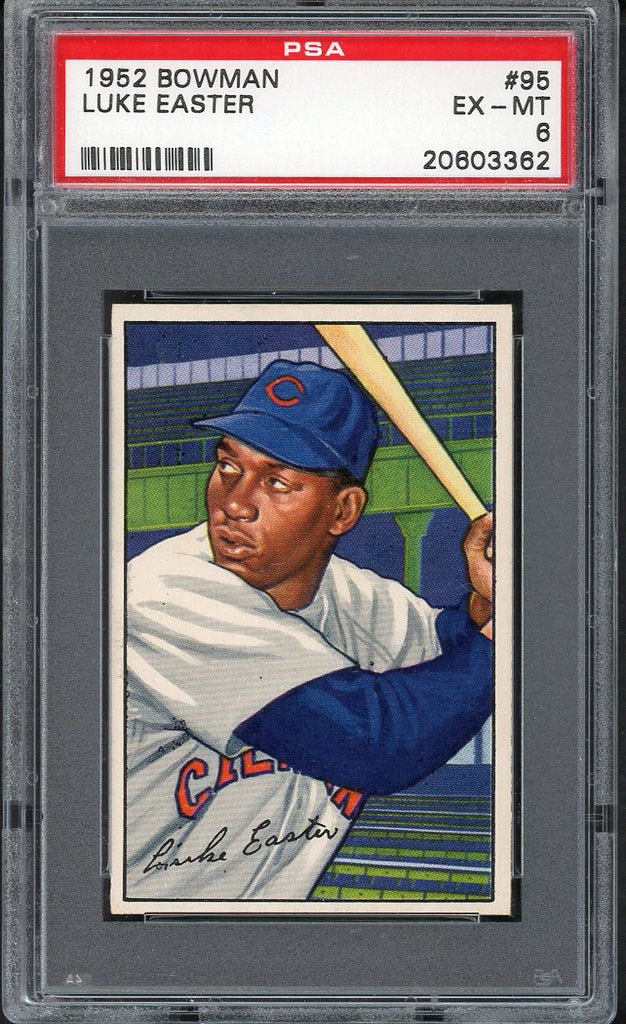 1952 Bowman Baseball #095 Luke Easter Indians PSA 6 EX-MT 554673