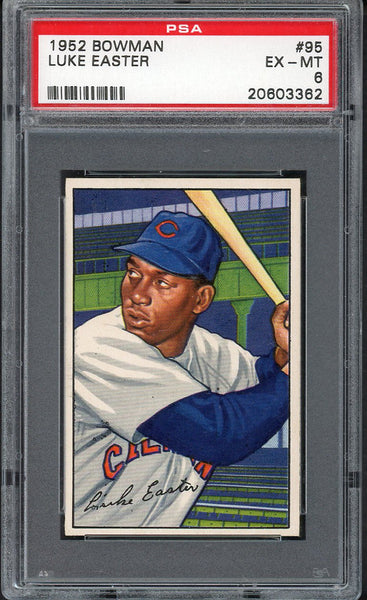 1952 Bowman Baseball #095 Luke Easter Indians PSA 6 EX-MT 554673