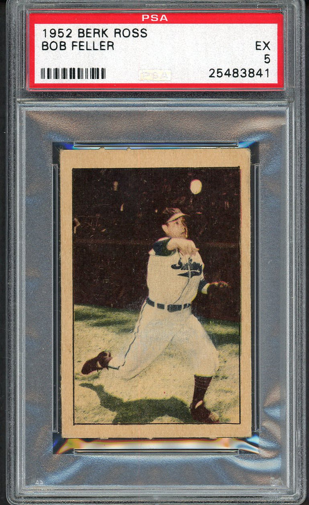 1952 Berk Ross Bob Feller Indians PSA 5 EX 554674