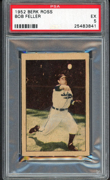 1952 Berk Ross Bob Feller Indians PSA 5 EX 554674
