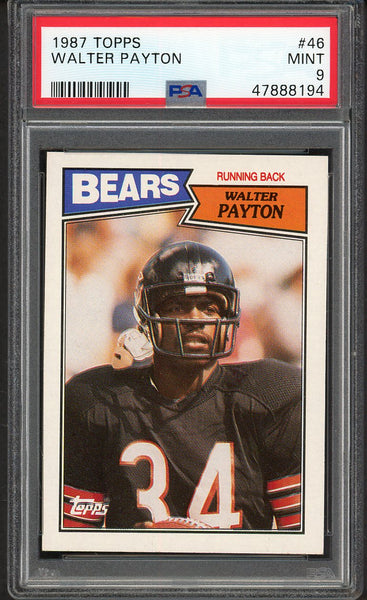 1987 Topps #046 Walter Payton Bears PSA 9 MINT 554694