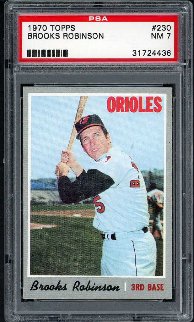 1970 Topps Baseball #230 Brooks Robinson Orioles PSA 7 NM 554708