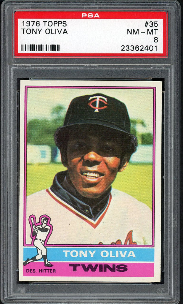 1976 Topps Baseball #035 Tony Oliva Twins PSA 8 NM/MT 554715