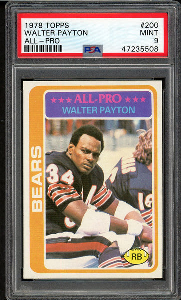 1978 Topps Football #200 Walter Payton Bears PSA 9 MINT 554716