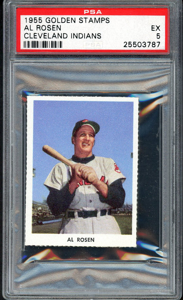 1955 Golden Stamps Al Rosen Indians PSA 5 EX 554717