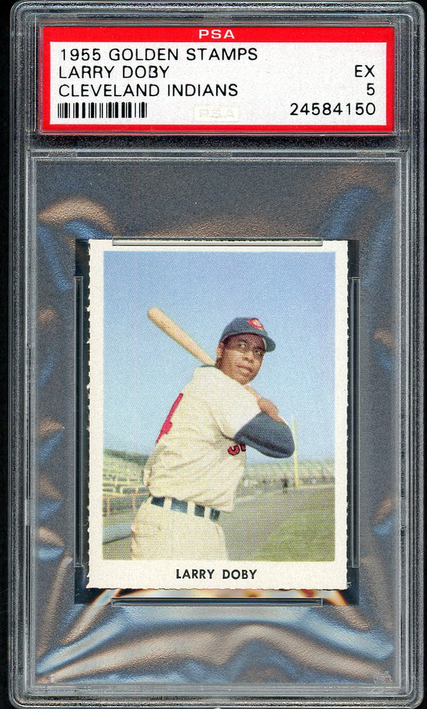 1955 Golden Stamps Larry Doby Indians PSA 5 EX 554720