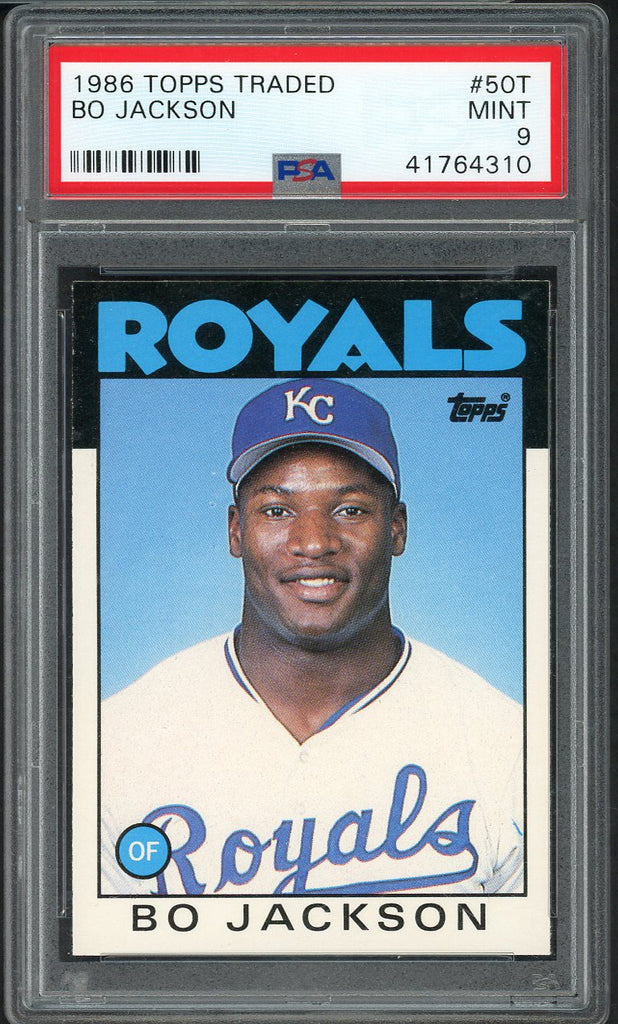 1986 Topps Traded #050T Bo Jackson Royals PSA 9 MINT 554731