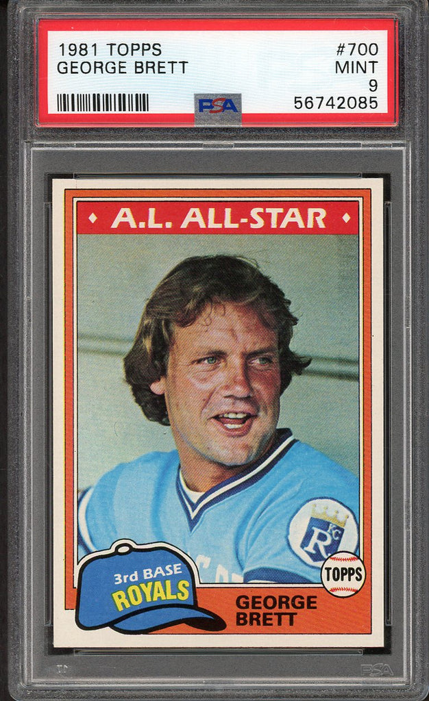1981 Topps #700 George Brett Royals PSA 9 MINT 554737