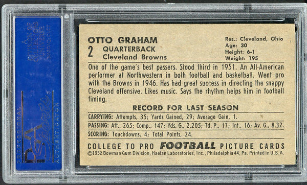 1952 Bowman Large Football #002 Otto Graham Browns PSA 5 EX 554744