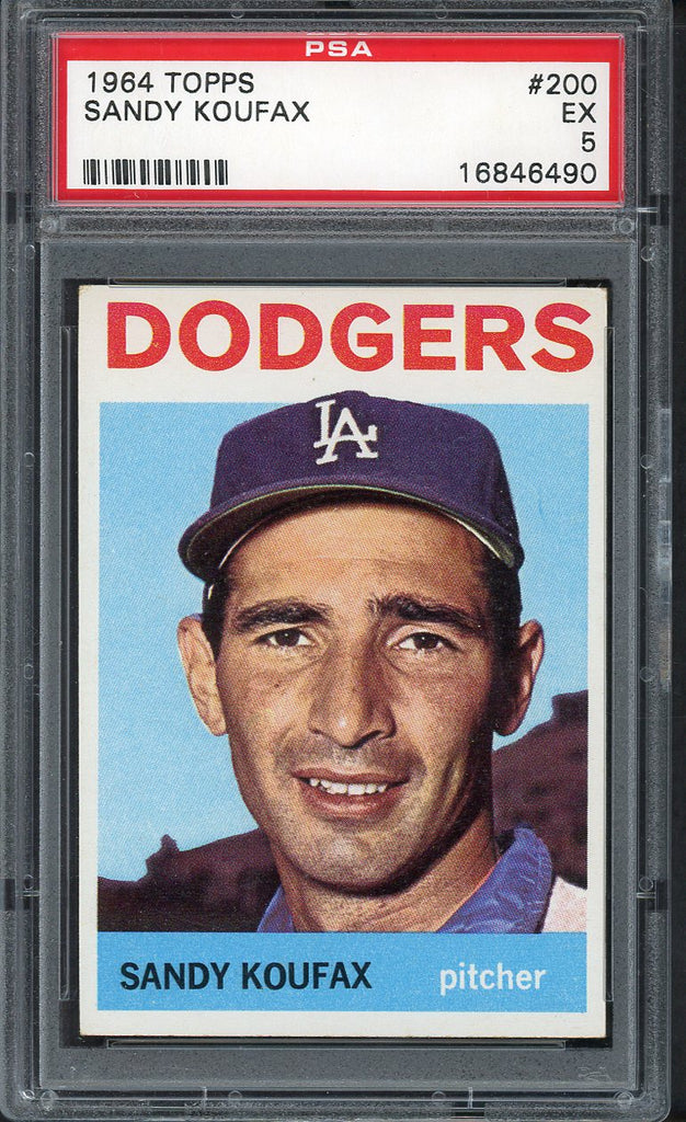 1964 Topps Baseball #200 Sandy Koufax Dodgers PSA 5 EX 554753