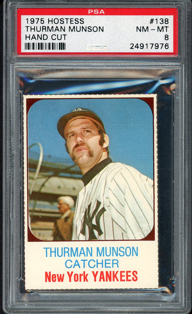 1975 Hostess #138 Thurman Munson Yankees PSA 8 NM/MT 554757
