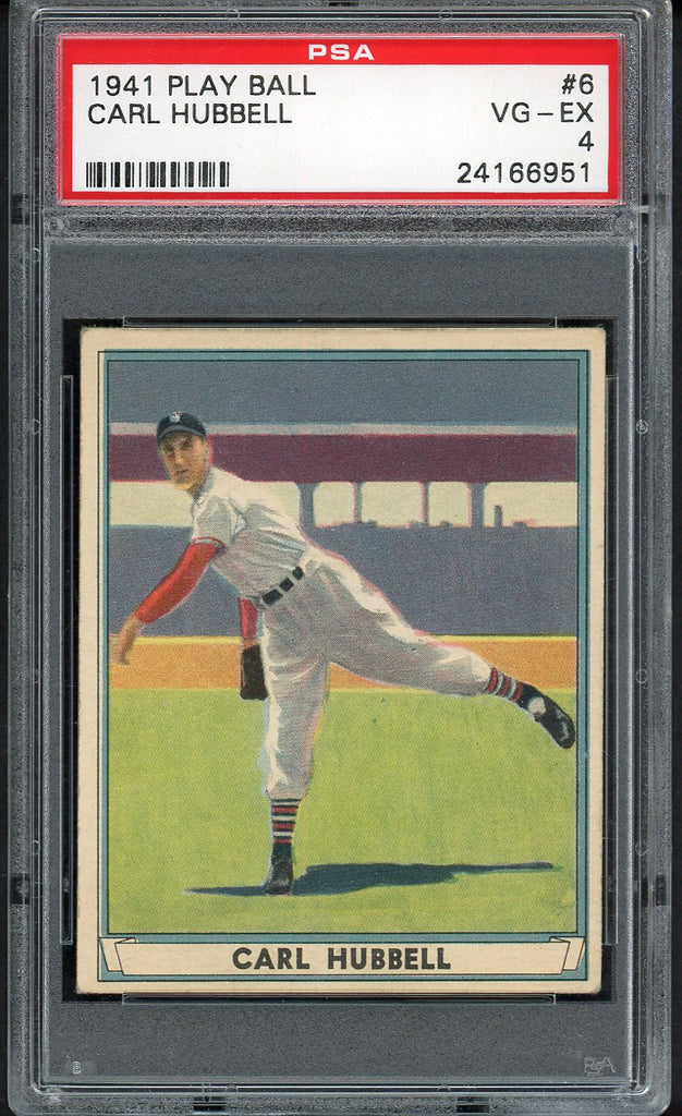 1941 Play Ball #006 Carl Hubbell Giants PSA 4 VG-EX 554762