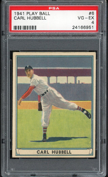 1941 Play Ball #006 Carl Hubbell Giants PSA 4 VG-EX 554762