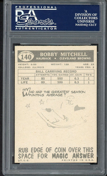 1959 Topps Football #140 Bobby Mitchell Browns PSA 5 EX 554765