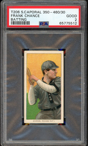 1909-11 T206 T 206 Frank Chance Cubs PSA 2 GD 554771
