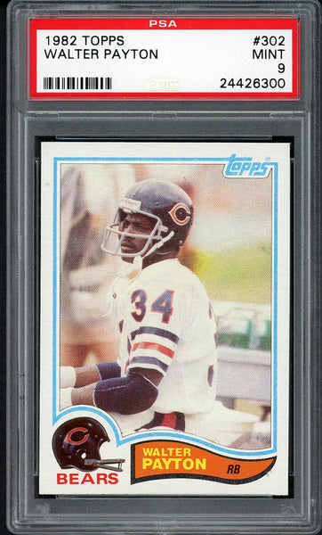 1982 Topps #302 Walter Payton Bears PSA 9 MINT 554799