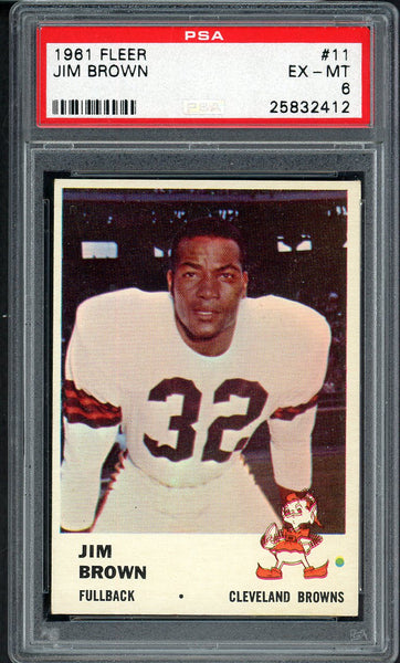 1961 Fleer Football #011 Jim Brown Browns PSA 6 EX-MT 554800
