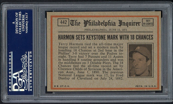 1972 Topps Baseball #442 Thurman Munson IA Yankees PSA 7 NM 554812