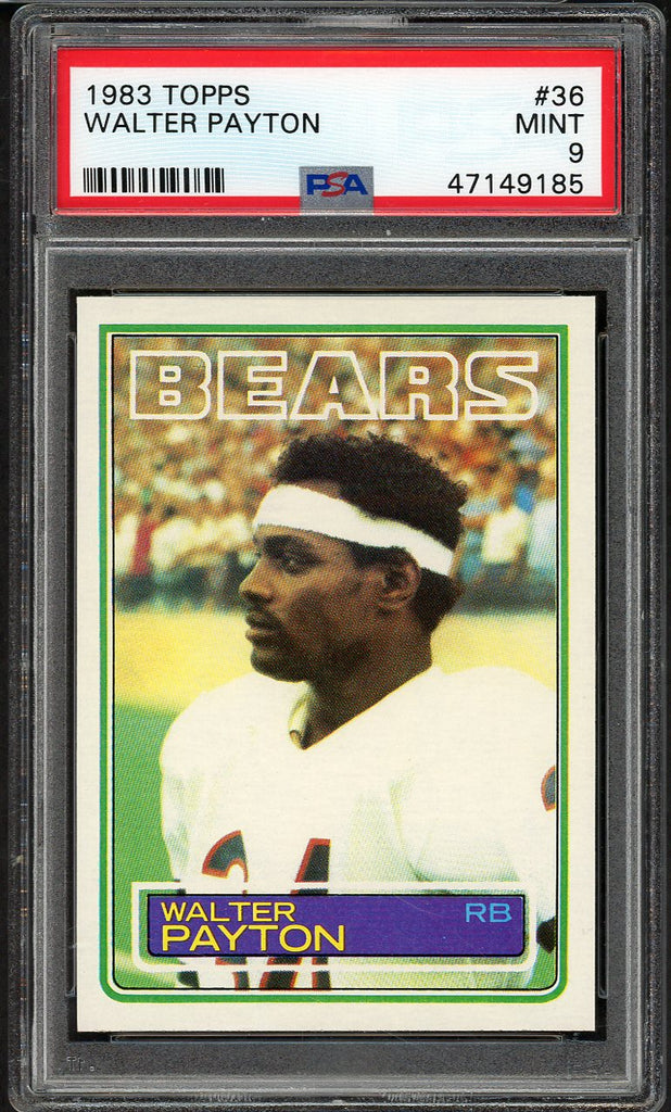 1983 Topps #036 Walter Payton Bears PSA 9 MINT 554819