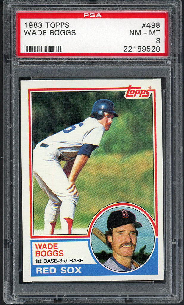 1983 Topps #498 Wade Boggs Red Sox PSA 8 NM/MT 554820