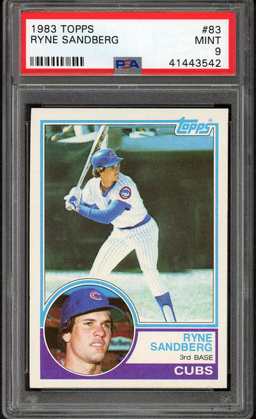 1983 Topps #083 Ryne Sandberg Cubs PSA 9 MINT 554821