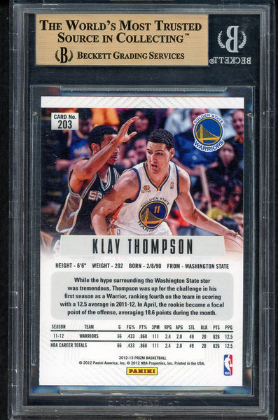 2012 Panini Prizm #203 Klay Thompson Warriors BVG 9.5 GEM MINT 554835
