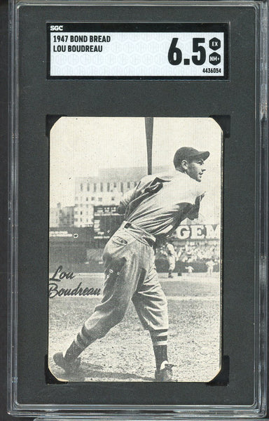 1947 Homogenized Bond Lou Boudreau Indians SGC 6.5 EX-MT+ 554841