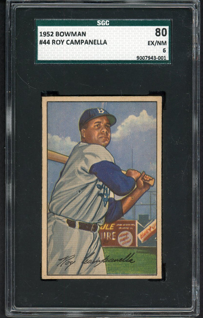 1952 Bowman Baseball #044 Roy Campanella Dodgers SGC 6 EX-MT 554844