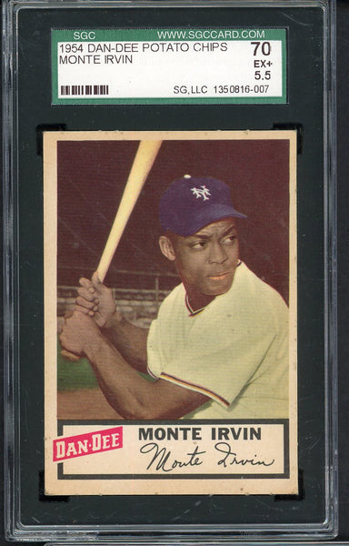 1954 Dan Dee Monte Irvin Giants SGC 5.5 EX+ 554858