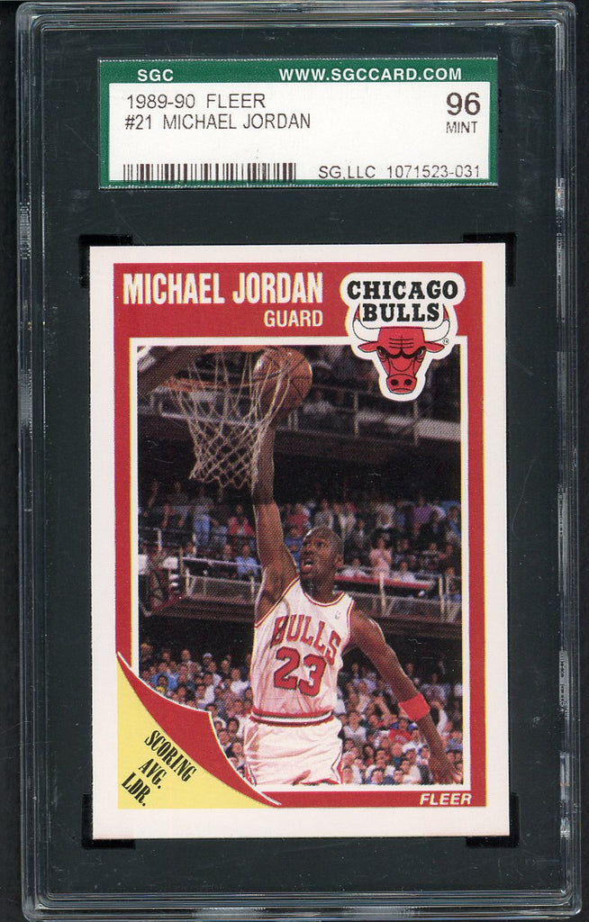 1989 Fleer #021 Michael Jordan Bulls SGC 9 MINT 554868