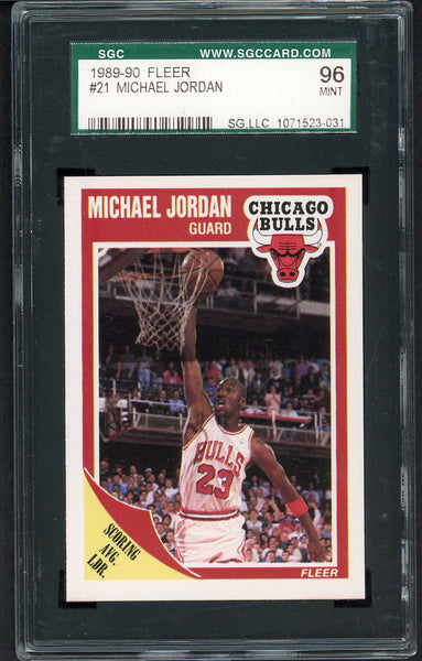 1989 Fleer #021 Michael Jordan Bulls SGC 9 MINT 554868