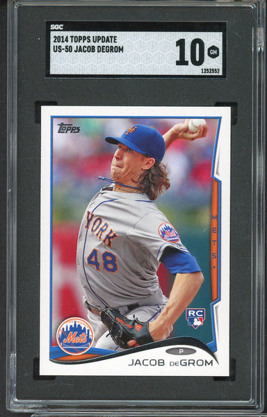 2014 Topps Update #US50 Jacob DeGrom Mets SGC 10 GEM MINT 554881