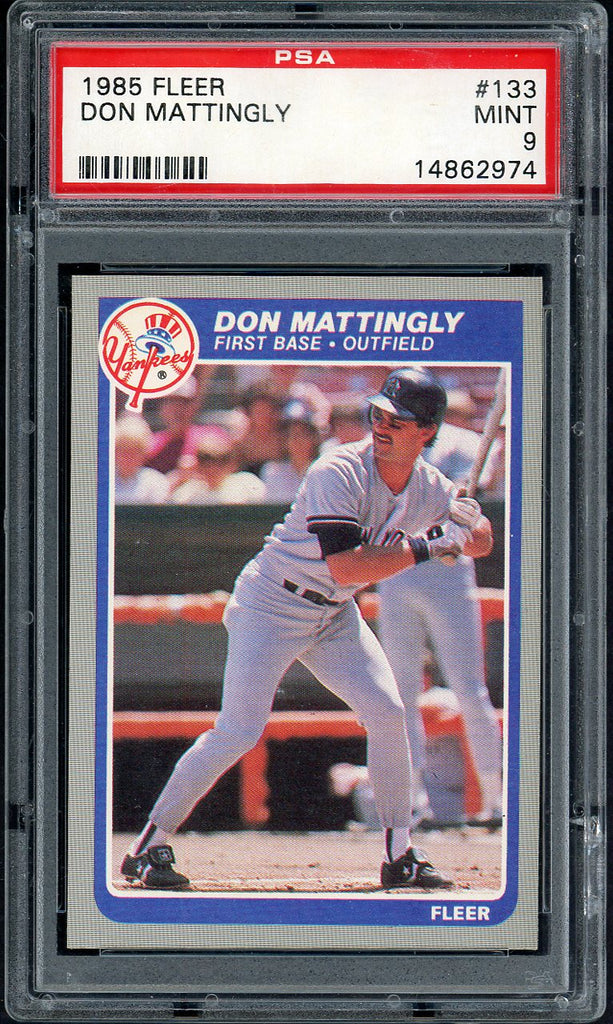 1985 Fleer #133 Don Mattingly Yankees PSA 9 MINT 554887