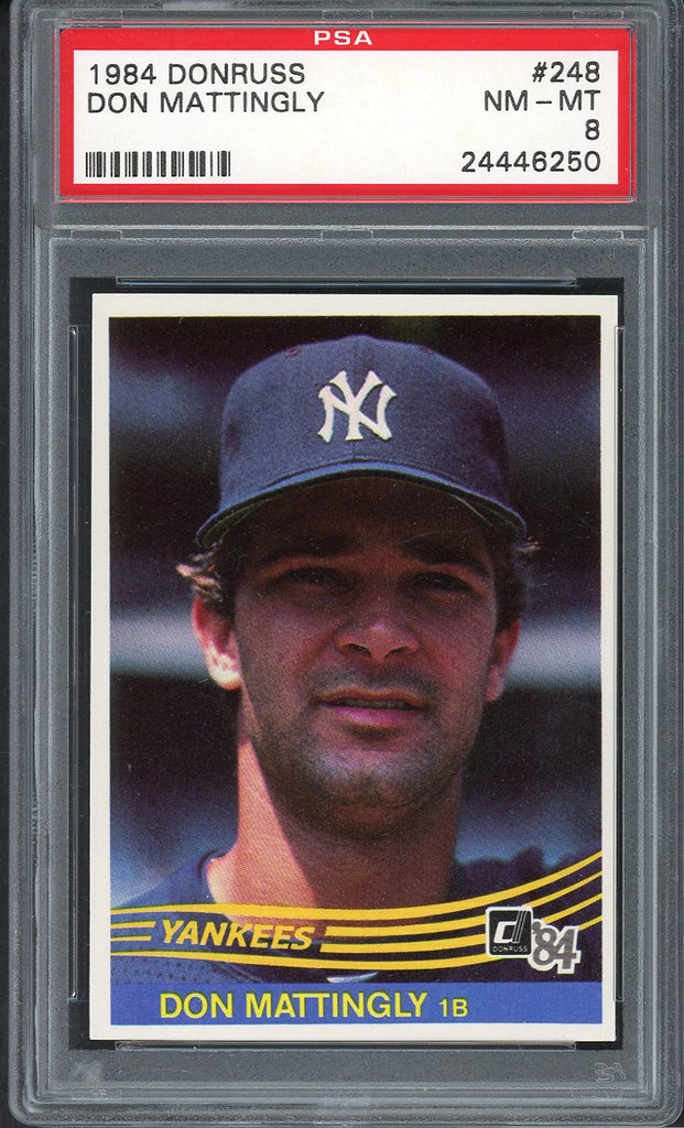 1984 Donruss #248 Don Mattingly Yankees PSA 8 NM/MT 554896
