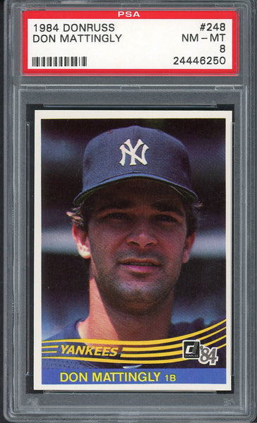 1984 Donruss #248 Don Mattingly Yankees PSA 8 NM/MT 554896