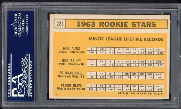 1963 Topps Baseball #228 Tony Oliva Twins PSA 6 EX-MT 554904