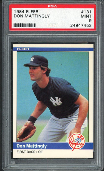 1984 Fleer #131 Don Mattingly Yankees PSA 9 MINT 554917