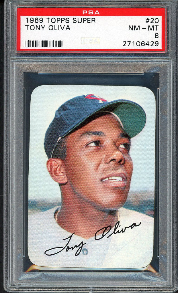 1969 Topps Baseball Supers #020 Tony Oliva Twins PSA 8 NM/MT 554920