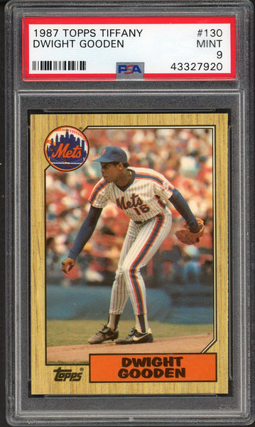 1987 Topps Tiffany #130 Dwight Gooden Mets PSA 9 MINT 554947