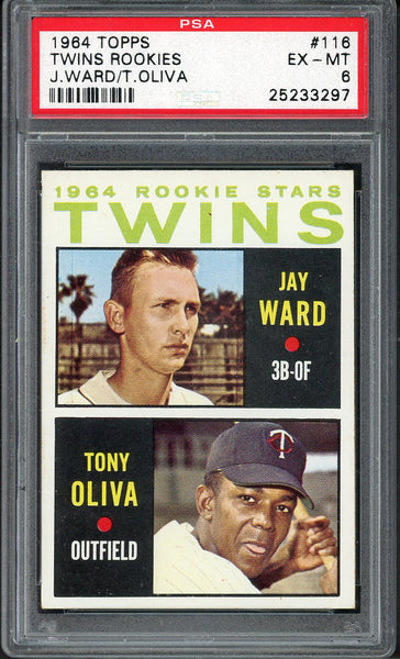 1964 Topps Baseball #116 Tony Oliva Twins PSA 6 EX-MT 554964