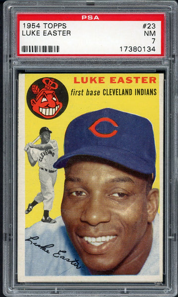 1954 Topps Baseball #023 Luke Easter Indians PSA 7 NM 554970