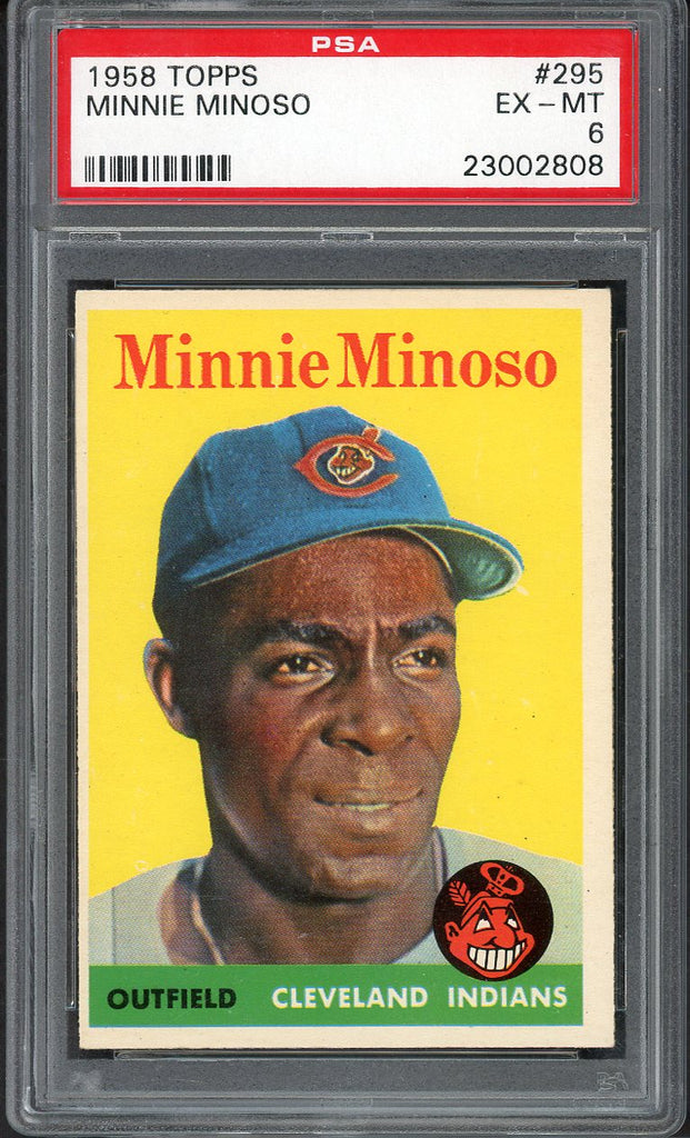 1958 Topps Baseball #295 Minnie Minoso Indians PSA 6 EX-MT 554972