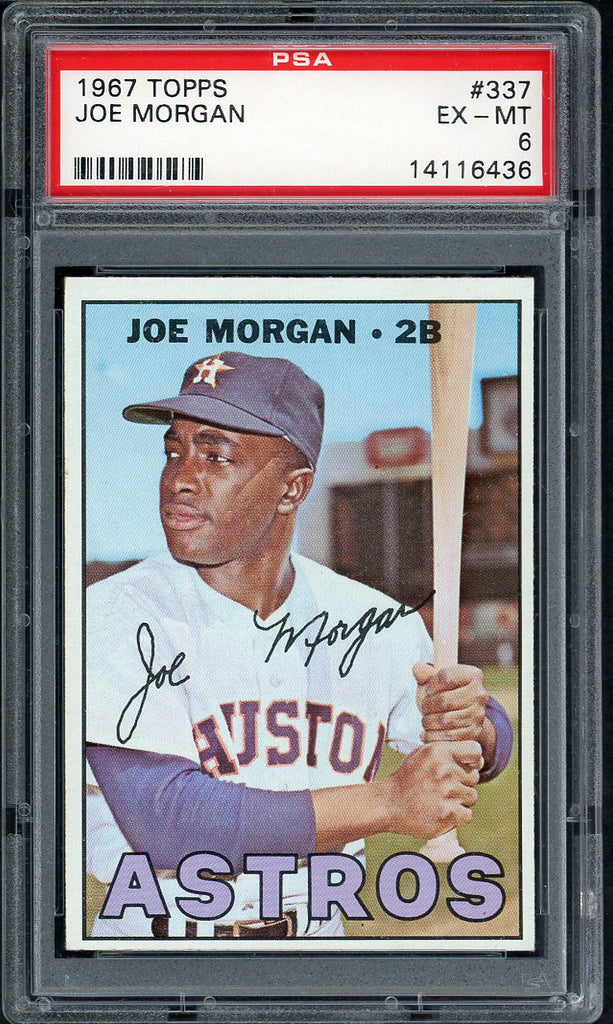 1967 Topps Baseball #337 Joe Morgan Astros PSA 6 EX-MT 554987