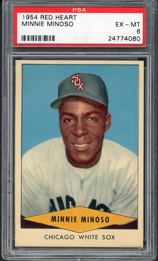 1954 Red Heart Minnie Minoso White Sox PSA 6 EX-MT 554988