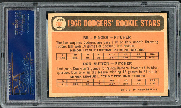 1966 Topps Baseball #288 Don Sutton Dodgers PSA 5 EX 554999